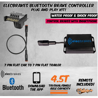 Elecbrakes Electric Bluetooth Brake Controller Adapter Flat To Flat Car Trailer