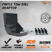 Pintle Receiver Arm Pintle Tow Ball Adaptor 4.5T Attach Pintle Hook Mount Plate