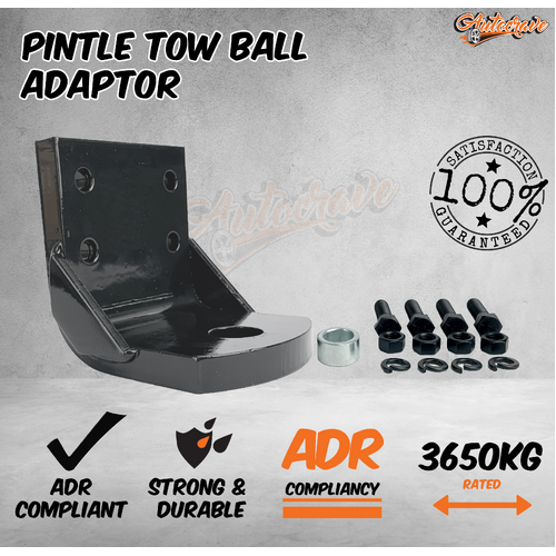 Pintle Receiver Arm Pintle Tow Ball Adaptor 4.5T Attach Pintle Hook Mount Plate